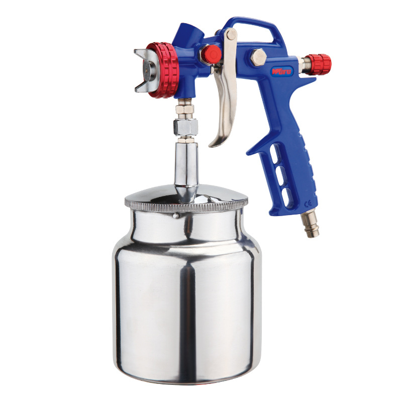 Pistola de pulverización de pintura neumática transfronteriza personalizada WF - 21S 1.5mm alta atomización 850 / 1000ml pistola de pulverización de pintura inferior