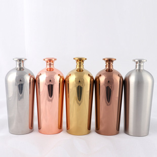 Stainless steel 304 wine pot 1kg thickened cylindrical portable kettle household White wine bottle wine set Wholesale
