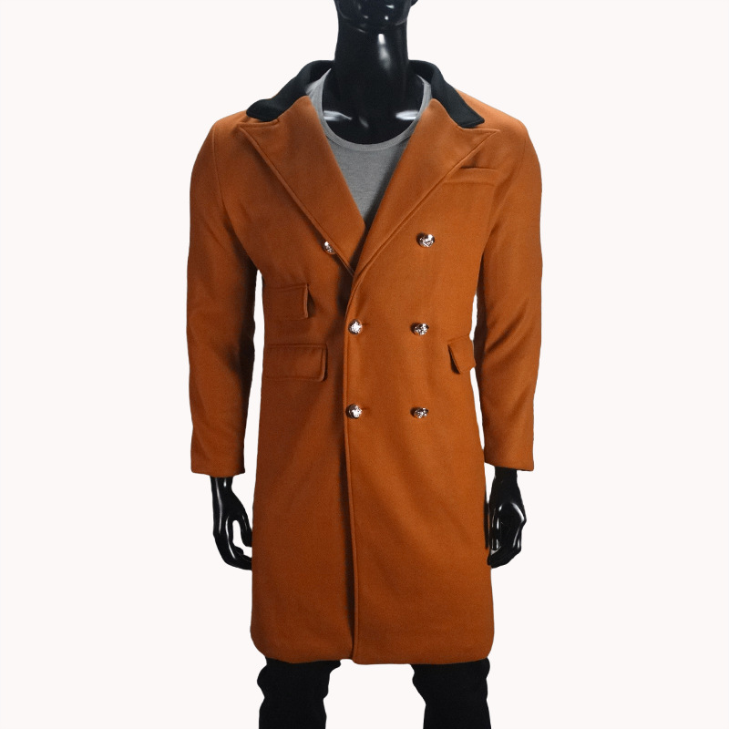 Herren Wollmantel Für Große Größen Freizeit Jacke_voghion.com