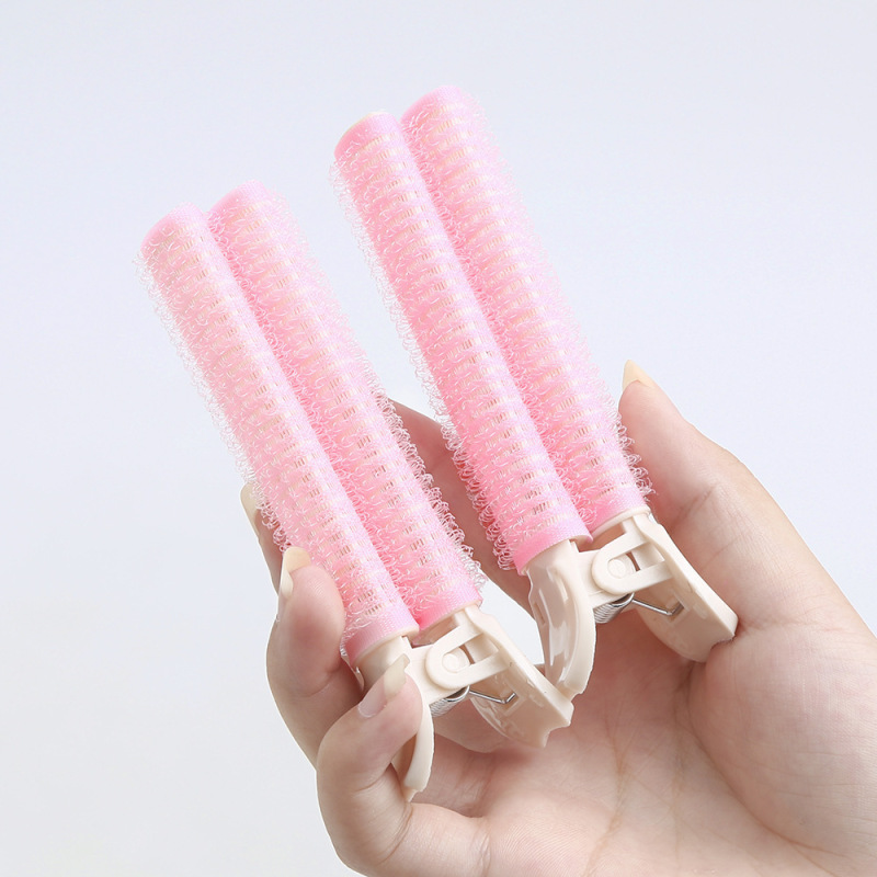 韓国の新しいエア前髪カーリングツールプラスチック怠惰な自己粘着ヘアカーリングツイストカーリングクリップ|undefined