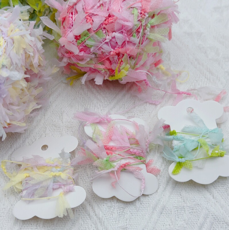 Special Line Segment Dyed Fancy Yarn Butterfly Large Paper Yarn DIY Handmade Hand Mixed Thread Wiring Clothes Hat Scarf Yy