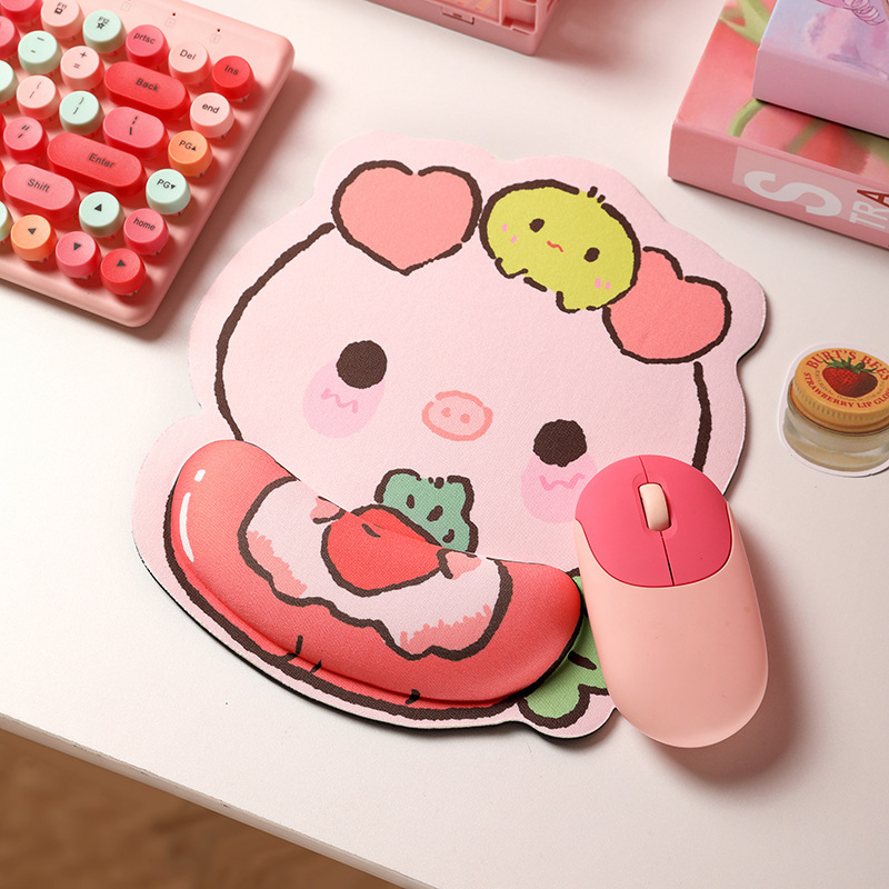 Nuevo ins lindo cartón de dibujos animados oso muñeca almohadilla de ratón para hombres y mujeres de oficina almohadilla de ratón para computadora soporte de teclado suave