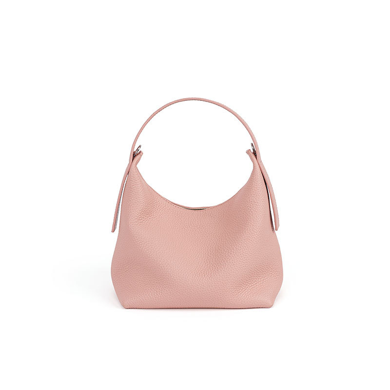 Bolsos de moda coreanos, bolsos de hombro para ir al trabajo, bolsos cruzados de piel de vacuno de primera capa, bolsos dumpling, bolsos de cuero genuino para mujer
