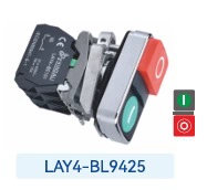 LAY4 series XB4 double button with light button switch 22mm red and green waterproof double button start and stop button