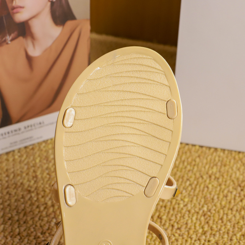 Jelly Heißer verkauf Einfache Mode Kristall Schuhe Kühlen Hausschuhe frauen Sommer_voghion.com