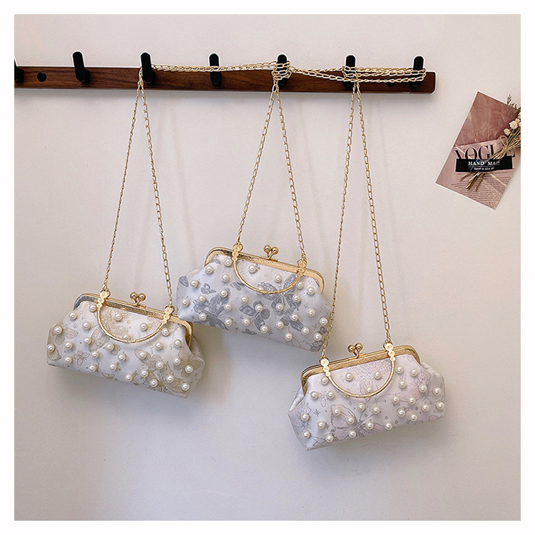 Elegante pochette da sera con perle borsa donna a tracolla_voghion.com