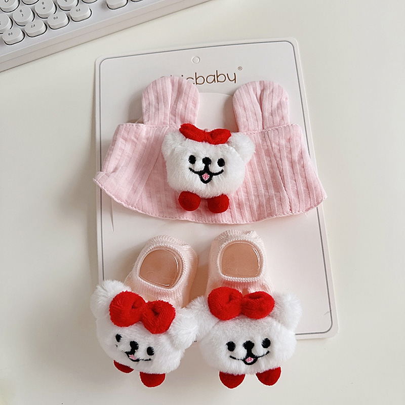 Ins洋気小花赤ちゃん空頂保護ハロゲン門帽子春秋薄手女子赤ちゃん通気韓版頭飾りセット