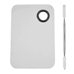 不鏽鋼調色盤調色板 粉底液化妝顏料盤 口紅水粉高光調色盤工具