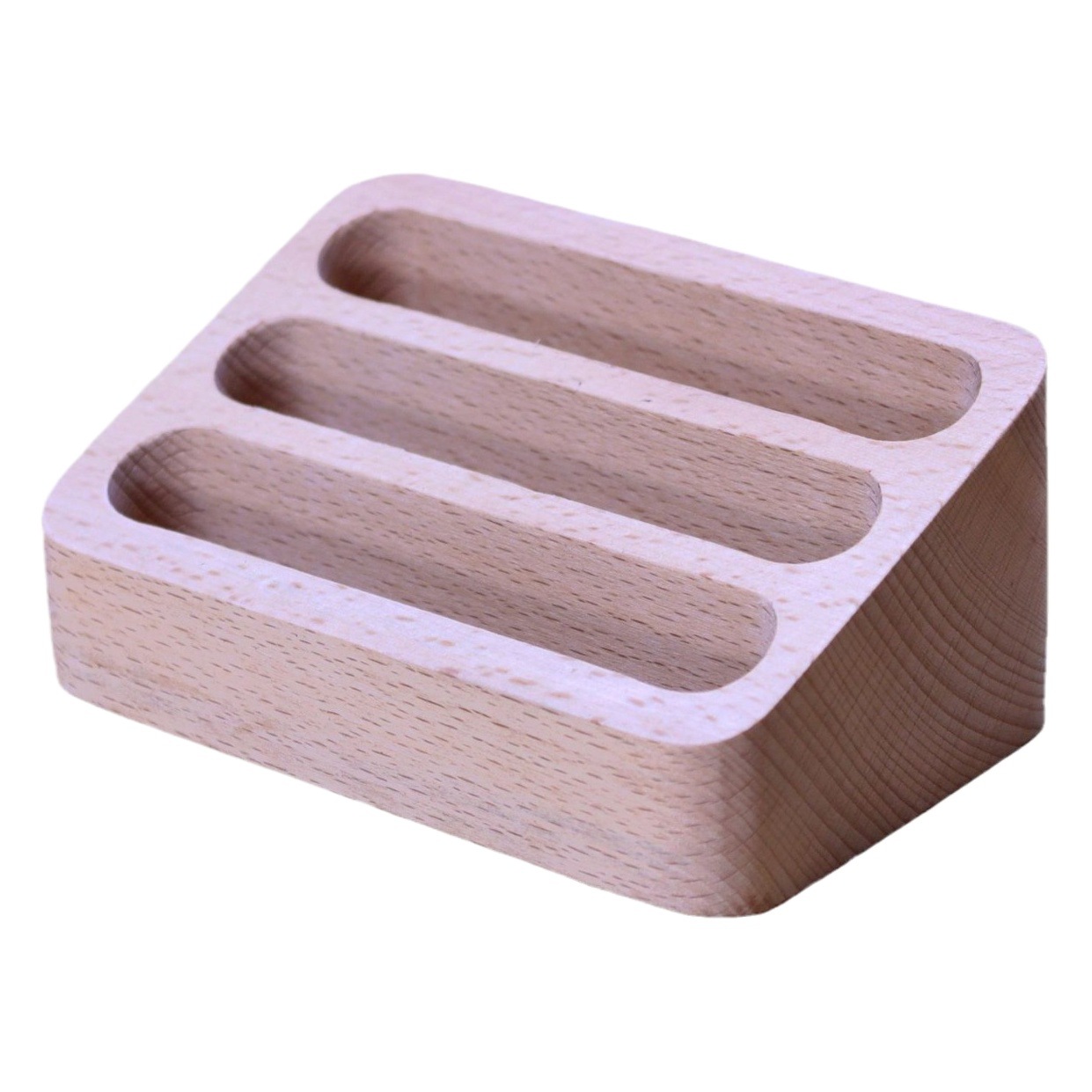 Creativo negro nogal Haya madera maciza titular de la tarjeta oficina de negocios titular de la tarjeta de visita caja de almacenamiento de la tarjeta titular de la tarjeta de visita