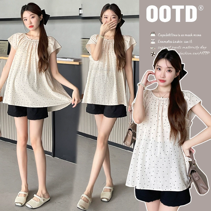 2024 Реальный спот новые беременные женщины летом сладкие свободные точки