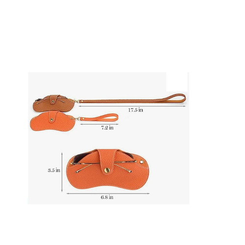 Cross-border halter neck glasses bag, summer sunglasses storage bag, portable sunglasses case, wrist strap, glasses clip