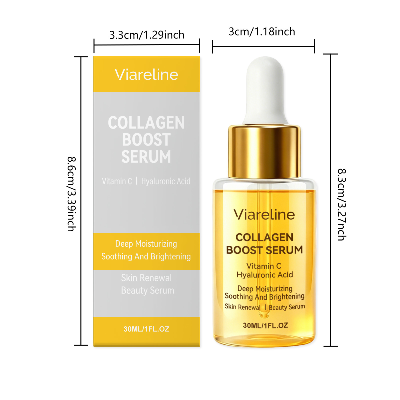 VIARELINE Collagen Essence Moisturizing Nourishing Skincare Daily Convenient Facial Care Serum