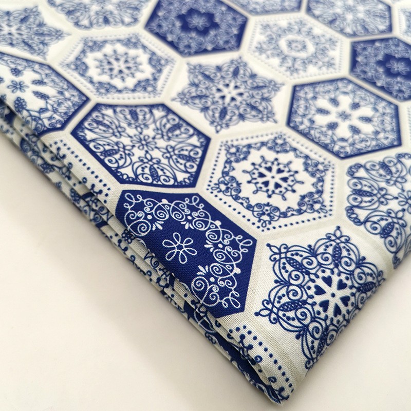 Tela de bordado hecha a mano para patchwork DIY, tela de bordado Lu, tela de bordado de moda, tela floral de algodón para punto de cruz y muñecas.