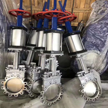 PZ6S73X-10P手控气动刀闸阀DN300不锈钢气动刀型闸阀DN350插板阀