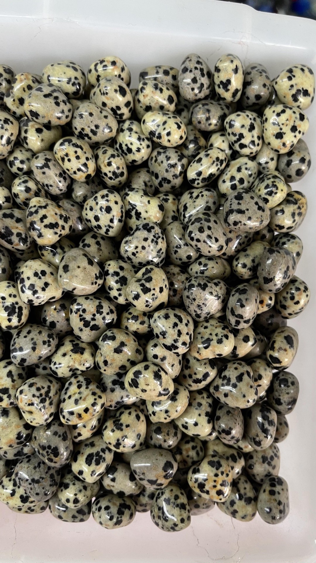 Natural Crystal 15mm No Hole Heart-Shaped Stone Ornaments