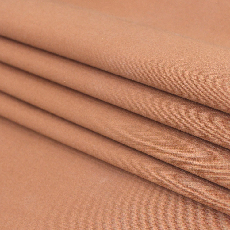 Al por mayor de alta calidad suave de color sólido 100% algodón trenzado pantalones de tela de twill