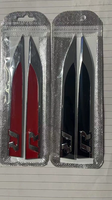 Body sticker: Plate Side Label Blade Decorative - a-pair-of-r-red
