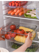 厨房果蔬分类高透明冰箱食品级保鲜盒收纳整理冷冻塑料盒