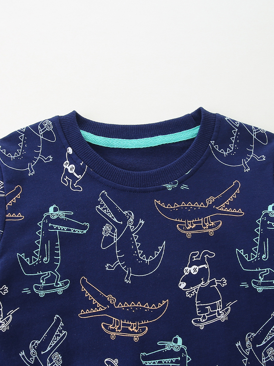 Suéter de ropa infantil de estilo europeo y americano 26 sudaderas infantiles de algodón de punto de otoño suministro transfronterizo dibujos animados suéter de manga larga para niños
