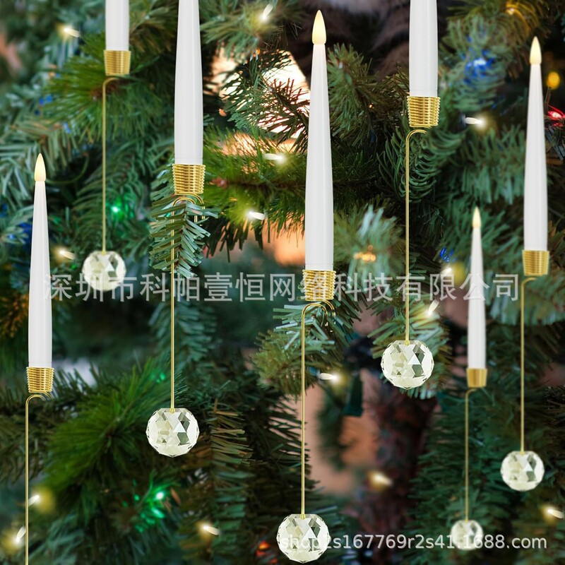 クロスボーダー新品12PCSキャンドルクリスマスキャンドルLEDキャンドルインテリア祭り雰囲気装飾キャンドルクリスマスツリー|undefined