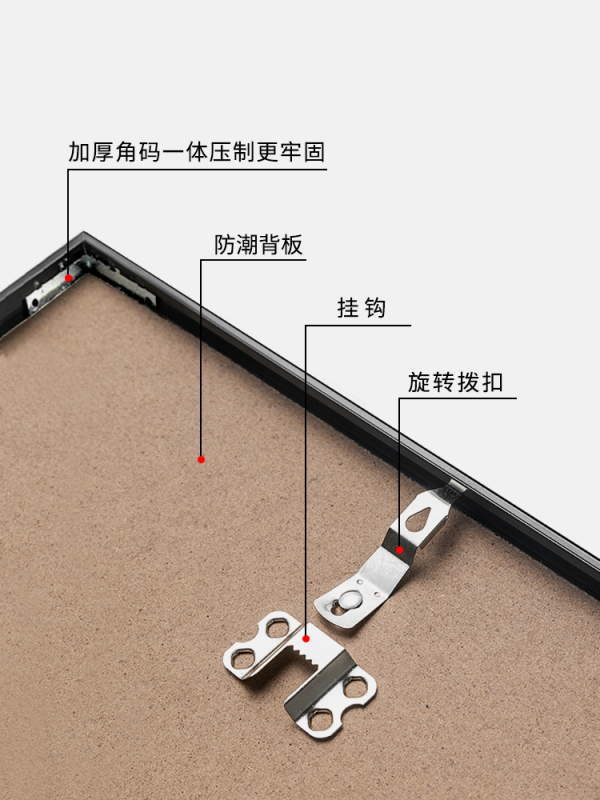 ♔铝合金正方形画框装裱空框相框框架大尺寸装饰裱框挂墙感定|undefined