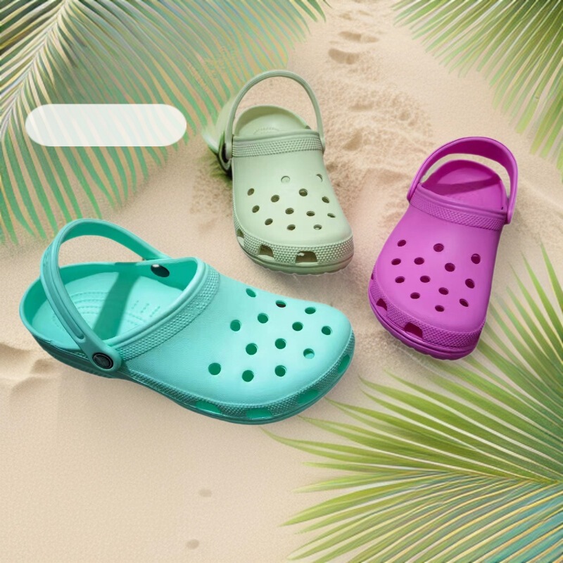 Croc-Style Shoes Celebrity Classic Men's and Women's Outdoor Couple Shoes, Same Style as Yang Mi, Sandals, Beach Shoes, Soft Sole, Non-Slip, Fashionable