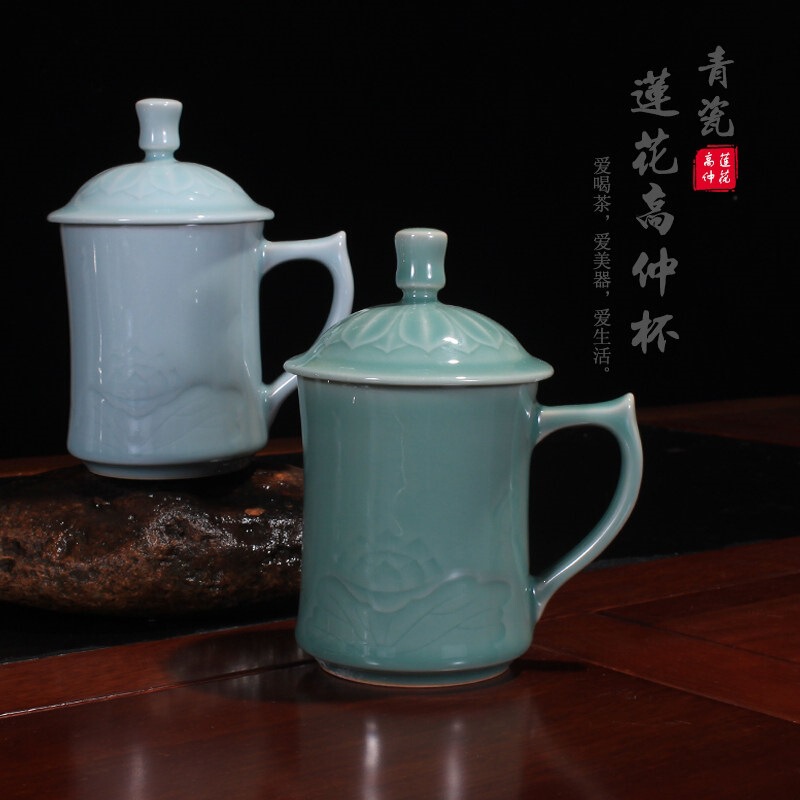 Celadon Office Tea Cups, Conference Cups, Foot Bath Cups, Hotel Gift Sets, Ceramic Tea Cups Wholesale Celadon Office Tea Cups, Conference Cups, Foot Bath Cups, Hotel Gift Sets, Ceramic Tea Cups Wholesale