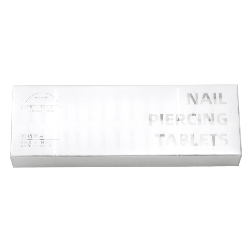 Pieza de uñas para desgaste de uñas ultrafina sin costuras pasta completa media pasta de pulido-Parche de uñas falsas gratis para salón de uñas