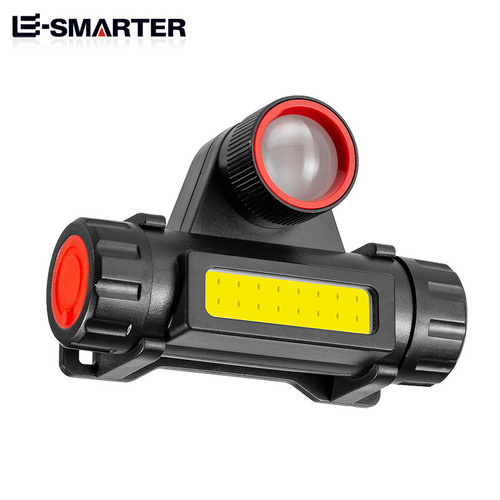 Rotary zoom dual light source light rechargeable LED mini strong magnetic inspection light outdoor work emergency light