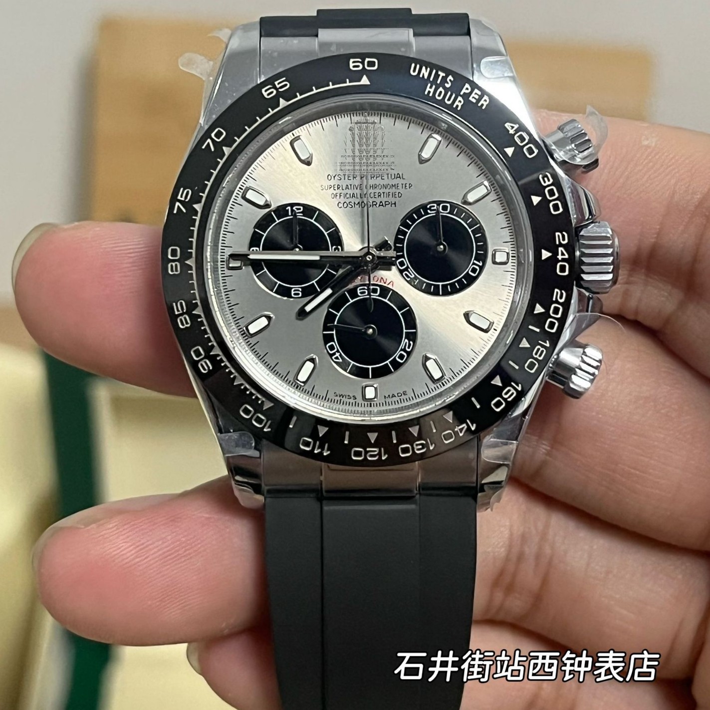 Fábrica limpia nueva DiTona multifuncional Hielo Landi4131 Panda Di cronógrafo mecánico para hombres estación independiente