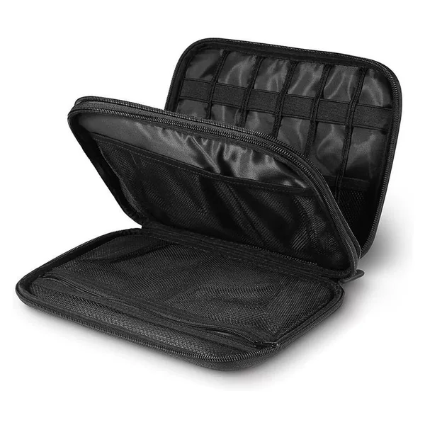 Manufacturer Wholesale Cross-Border Data Cable Cosmetics Bag U Disk Power Bank Waterproof and Scratch-Resistant Double-Layer Digital Accessories Bag