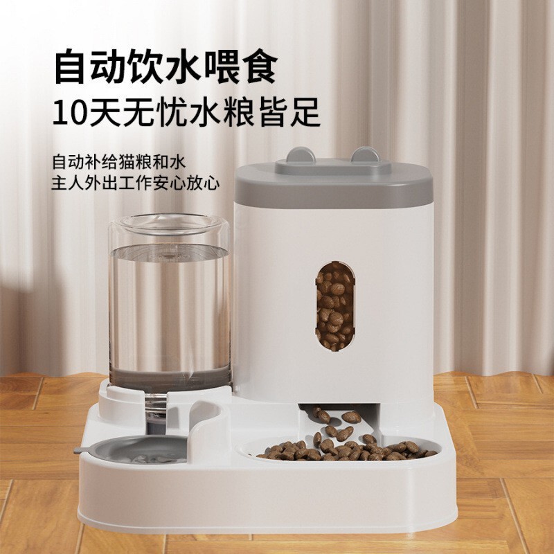 猫の浄水器猫の食糧自動給餌器一体給餌器猫の水を飲む流動循環ペットの浄水器|undefined