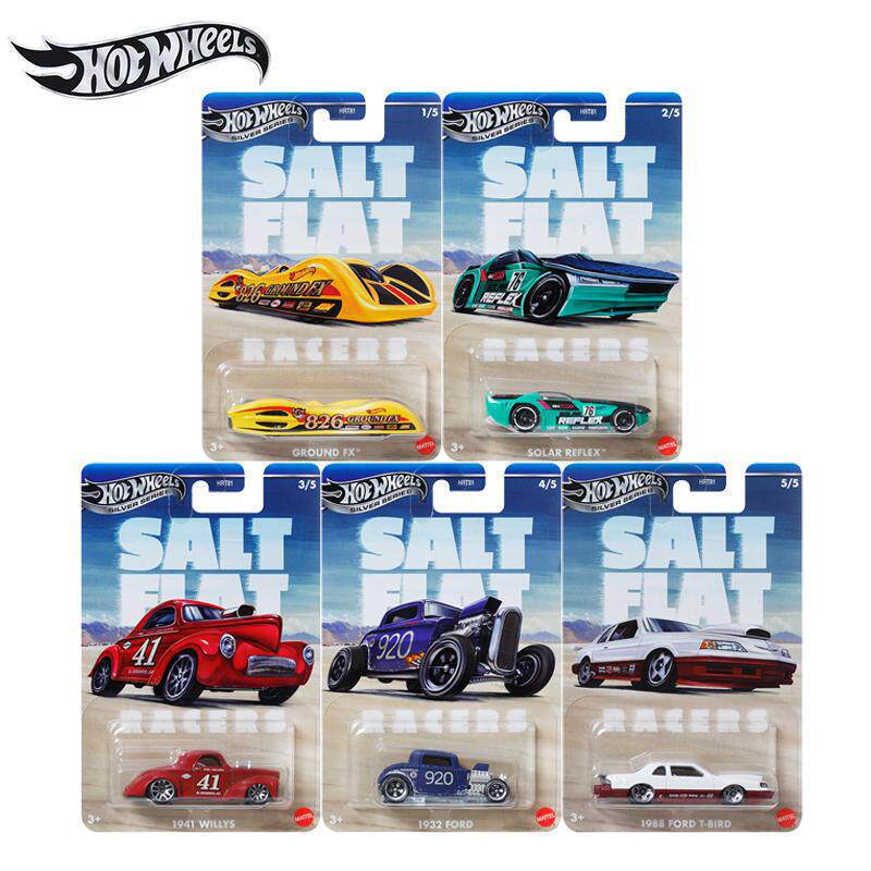 Hot Wheels Silver Edition Retro Salt Flat Racing Alloy Car Model, Ford Willys, Straight-Line Acceleration, HRT81 Hot Wheels Silver Edition Retro Salt Flat Racing Alloy Car Model, Ford Willys, Straight-Line Acceleration, HRT81