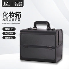 HD BOXの紋織のツールボックスの化粧箱の専門は化粧師の美しいまつげの美容のネイルアートの眉毛に足を踏み入れる包みます。