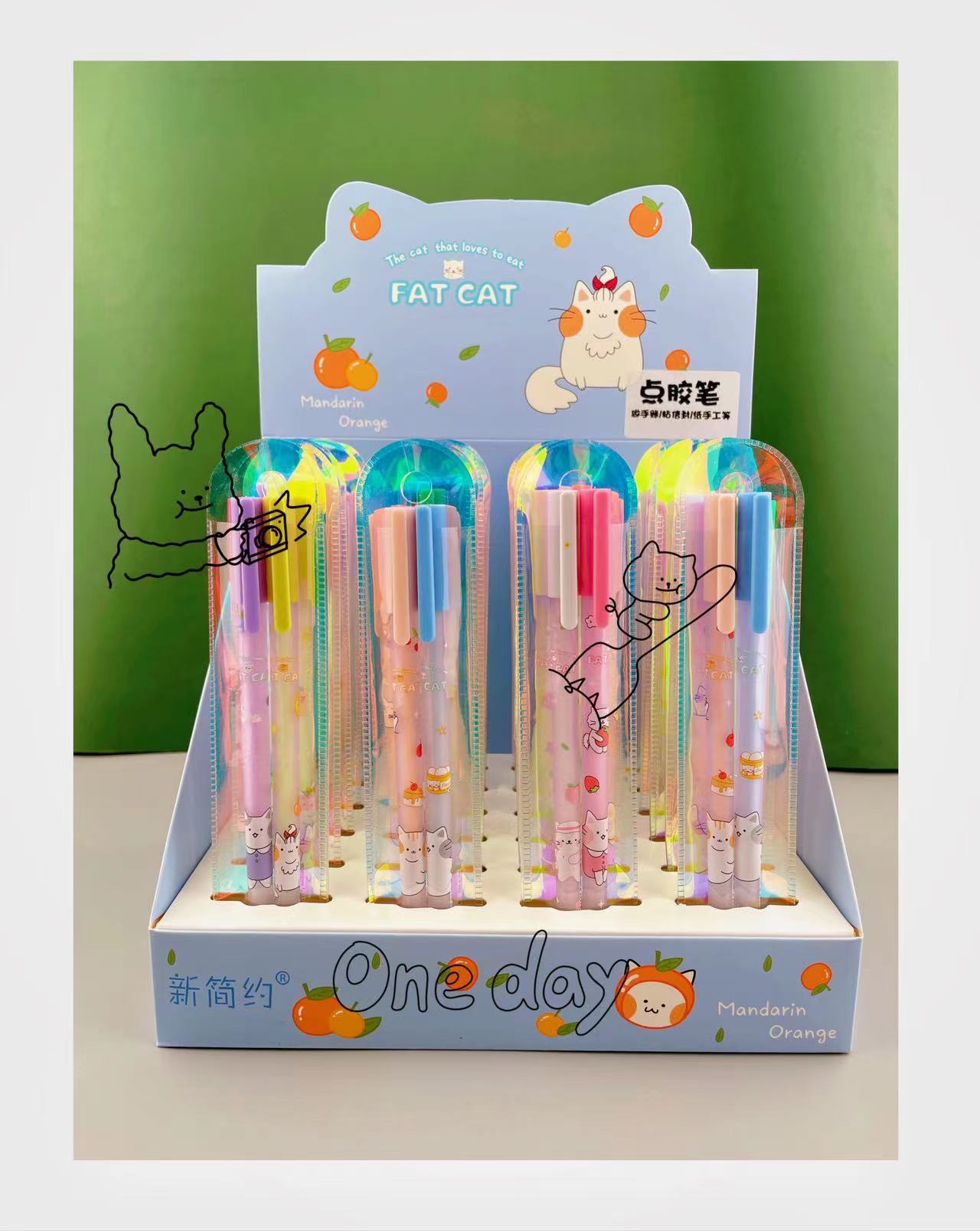 点点胶笔高粘度点状双面胶学生用可爱少女心修正带式两面胶手账