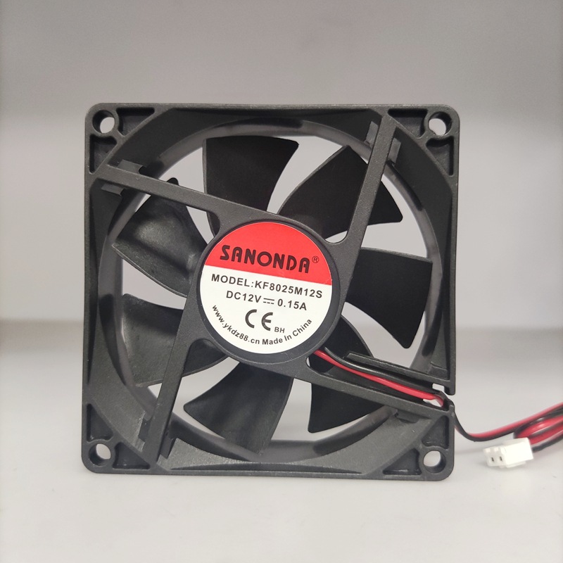 8025 12V 0.15A 散热风扇冷风机干风机适用低压直流风扇 排风机吸