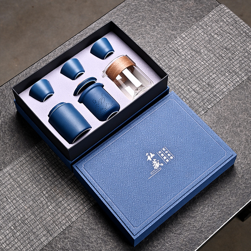 Travel Tea Set Business Gift Company Annual Meeting Anniversary Gift for Leaders and Clients Custom Logo