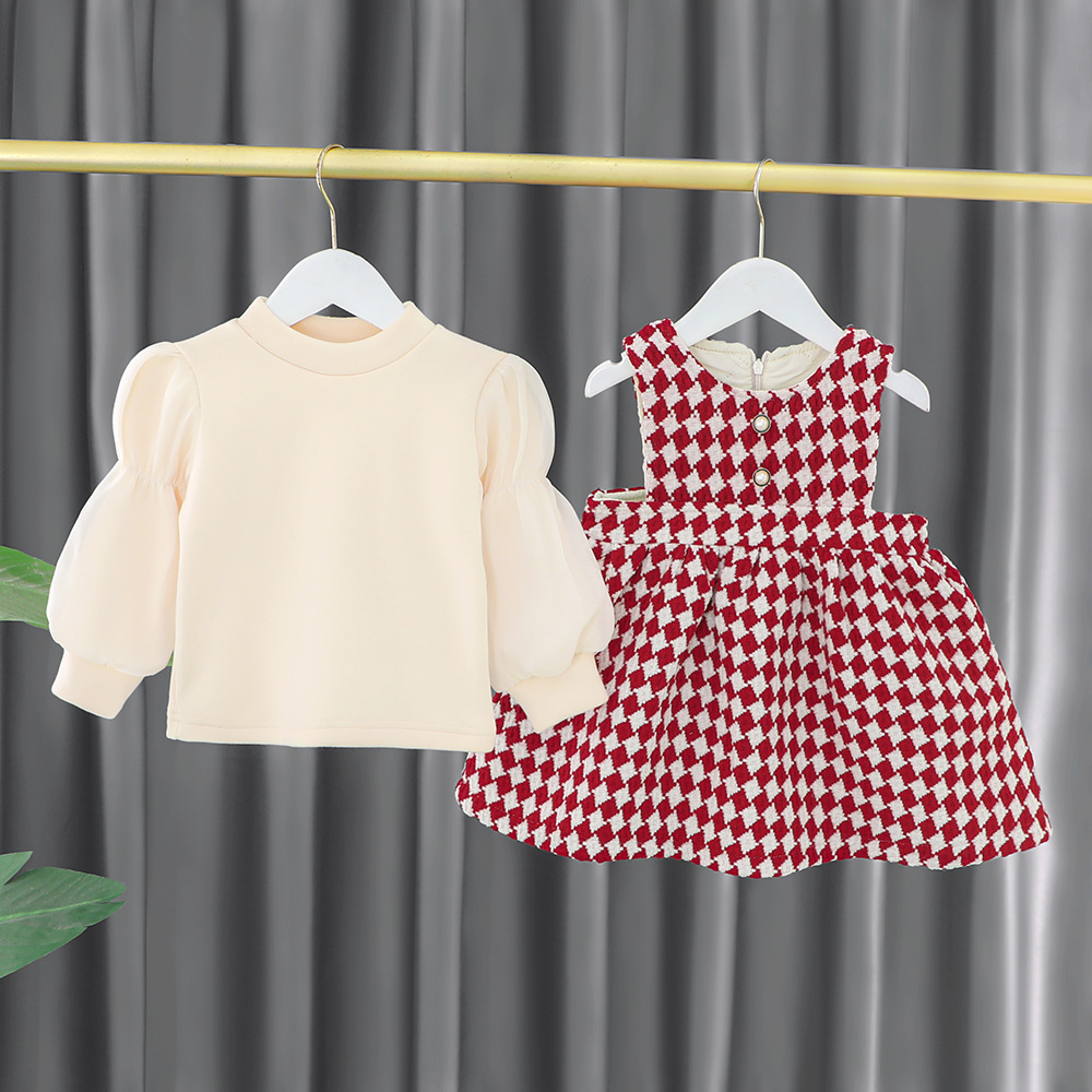 Autumn and Winter Girl Princess Plush for Girls 0 Korean Version 1-2-3-4 Year Old Fashionable Infant Dress_voghion.com