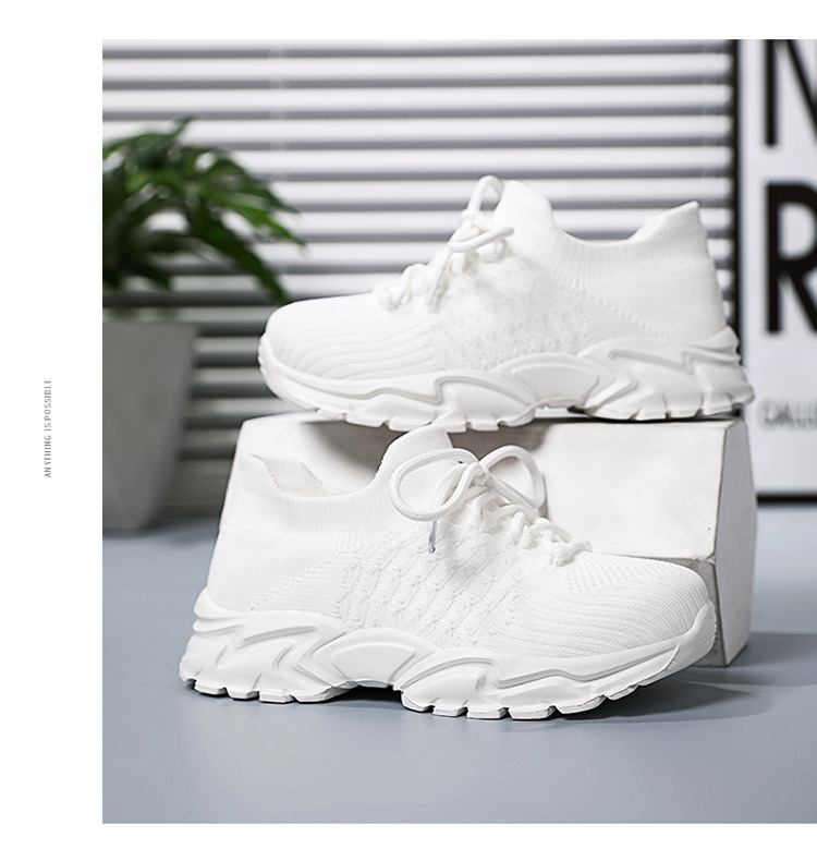 Mädchen Sneaker Mit Dicker Sohle Und Schnürung Aus Mesh_voghion.com