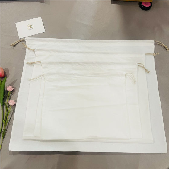 Pure white cotton drawstring bag storage bag travel underwear underwear clothing finishing bag drawstring bag dust bag