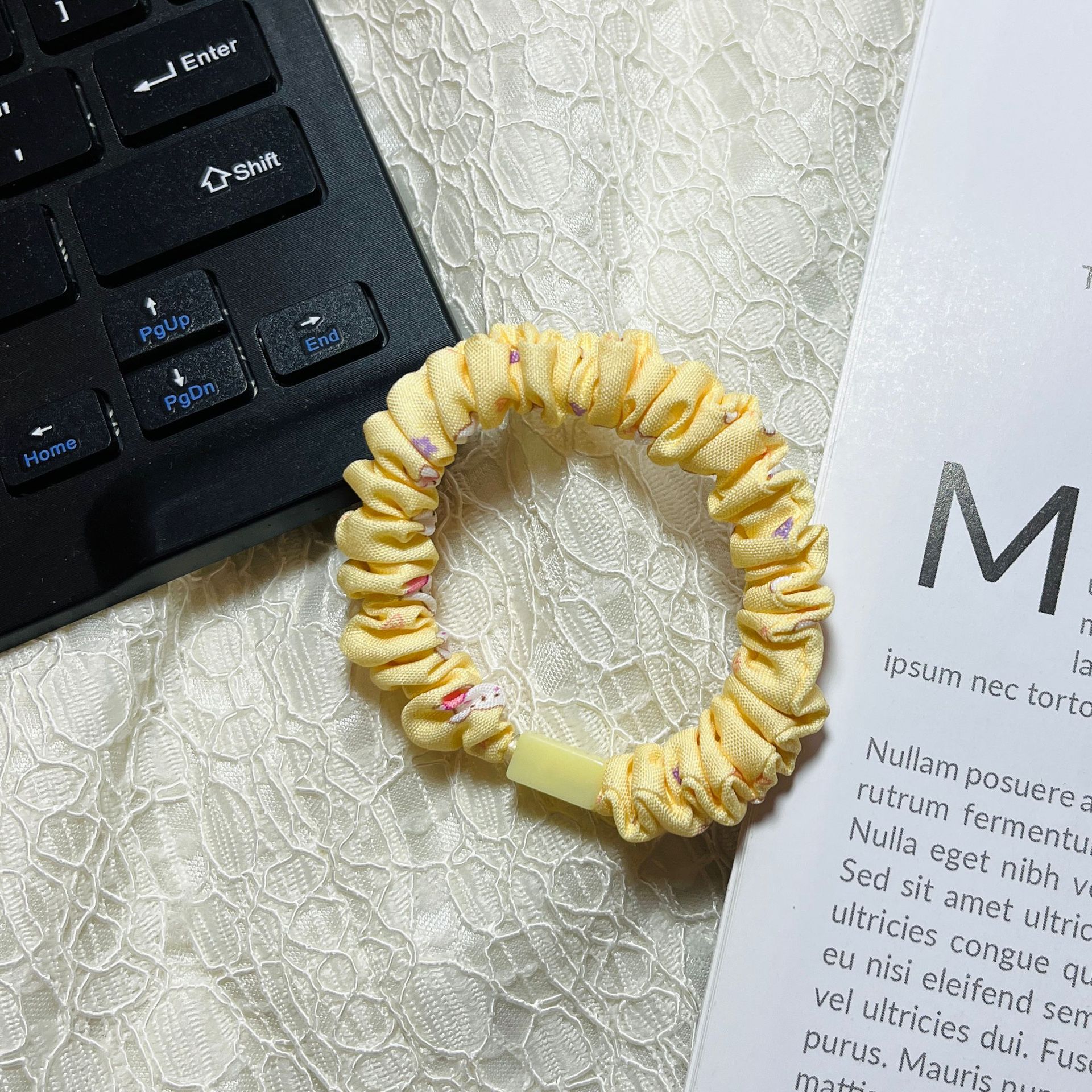 5 # 작은 곰 인쇄 소장 링-노란색