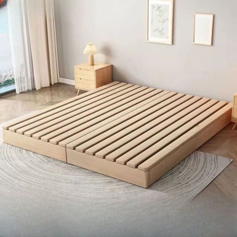 Tatami Solid Wood Bed Board Without Bedside Bed Frame Breathable Moisture-Proof Frame Rental House Japanese Style Bed and Breakfast Style Floor Bed Tatami Solid Wood Bed Board Without Bedside Bed Frame Breathable Moisture-Proof Frame Rental House Japanese Style Bed and Breakfast Style Floor Bed