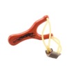 Street precise professional Olympic wooden slingshot with flat rubber bands from natural wood