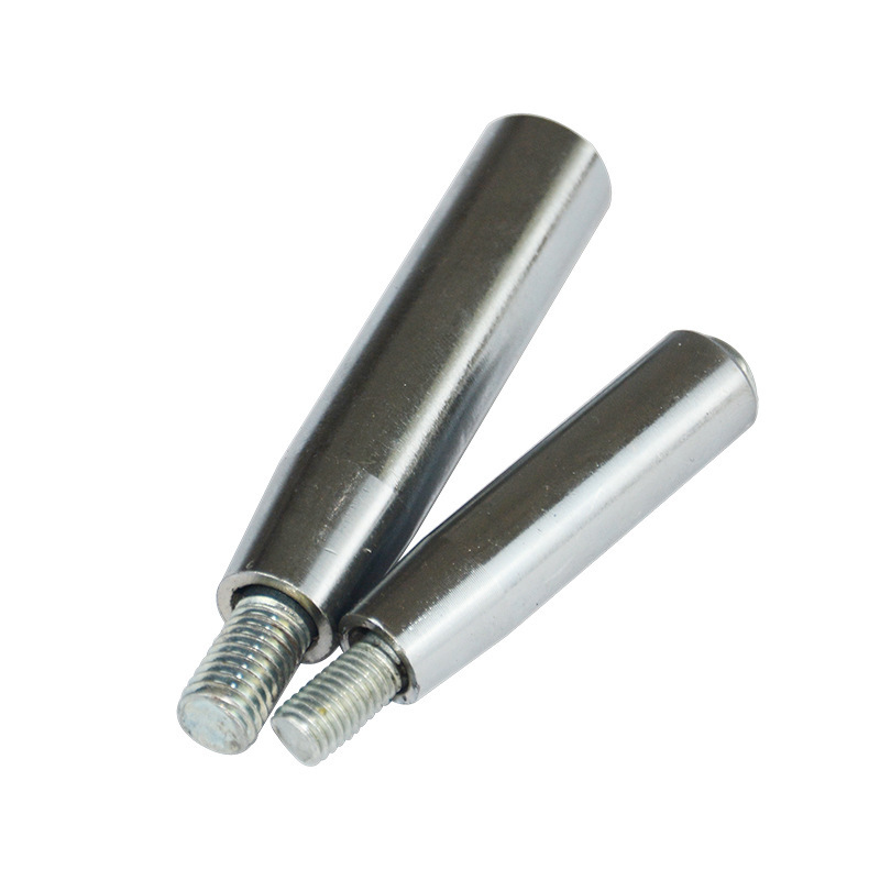 固定直呆手轮手柄 转动铁穿心直手柄 铁镀铬手柄机床手摇轮摇把手