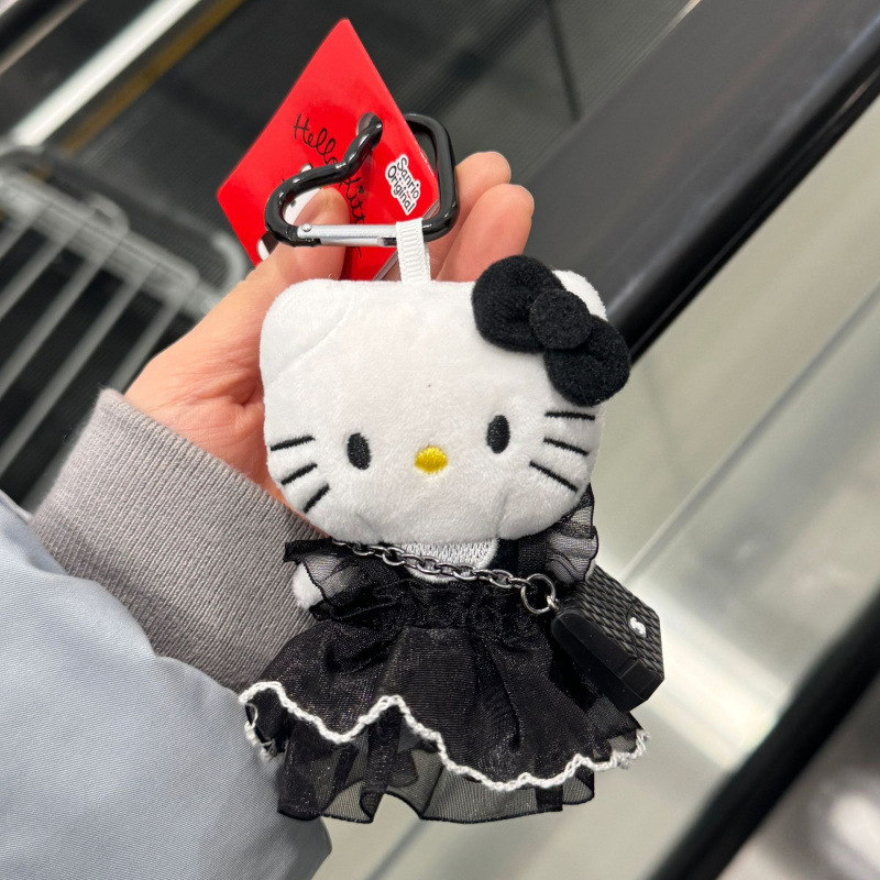 日本 50 周年記念パープルヘッドフォンハローキティバッグペンダントぬいぐるみ kt 猫人形キーホルダーバッグペンダント|undefined