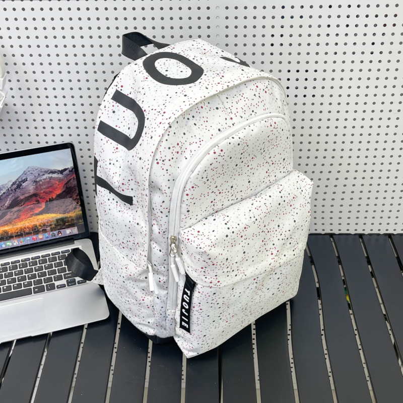 满天星硅胶立体标双肩包男女学生包旅行背包运动书包高中学生书包|undefined