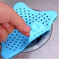 eBay five-point star kitchen sink anti-clog star silicone floor drain bathroom drain filter manufacturer