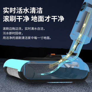 Factory Direct Sales Washing, Sweeping and Mopping Machine, Multi-Function All-In-One Machine, Wireless Hand-Pushed Sweeping Robot Vacuum Cleaner, Can Be Attached