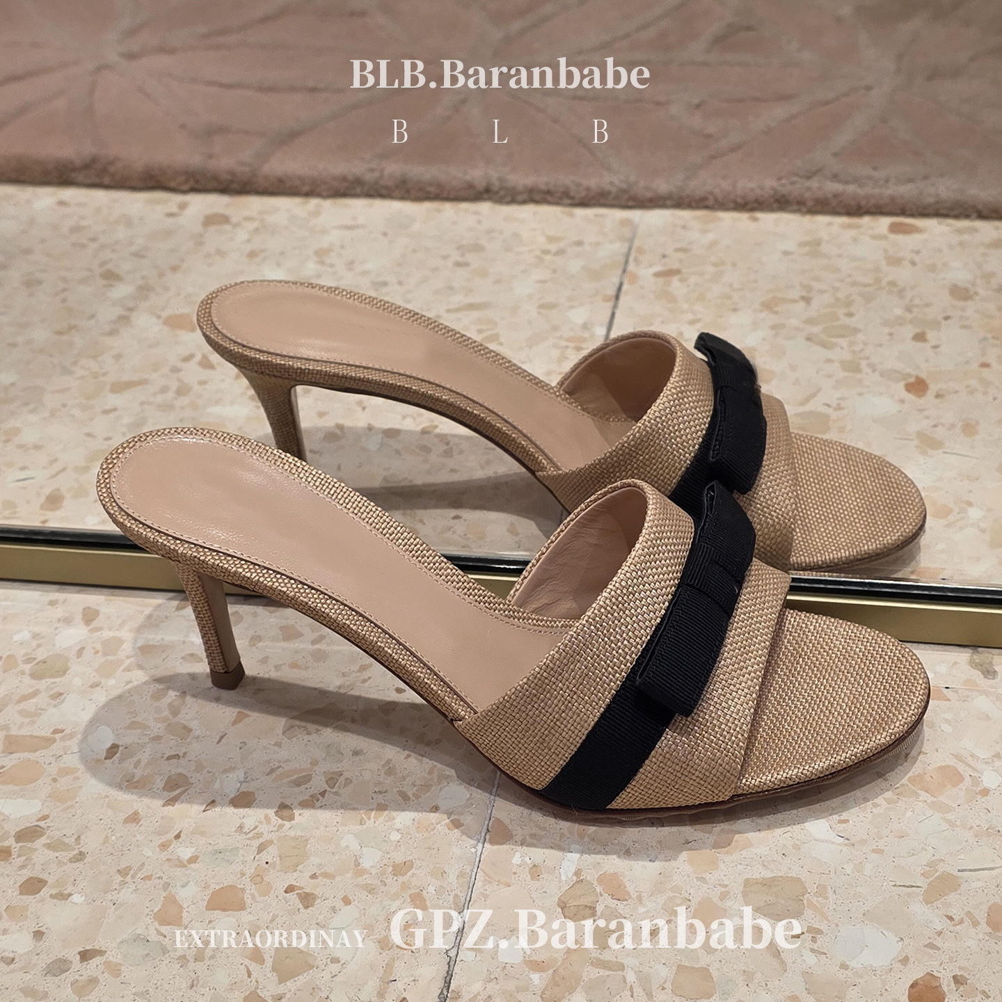 Sexy, im französischen Stil gehaltene, strohgewebte Slipper mit Schleife für Damen, atemberaubende Urlaubssandalen mit hohem Absatz_voghion.com