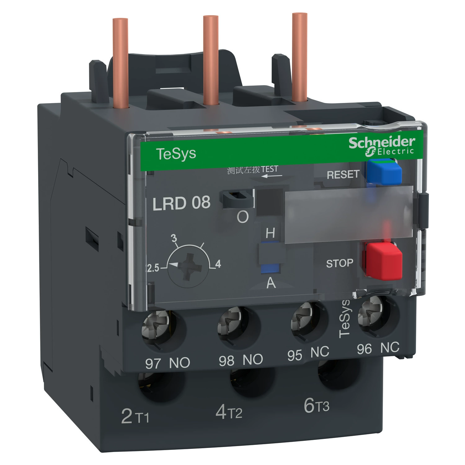 施耐德 Thermal relay LRD06C with LC1D AC contactor Tripole D-type thermal overload protection relay